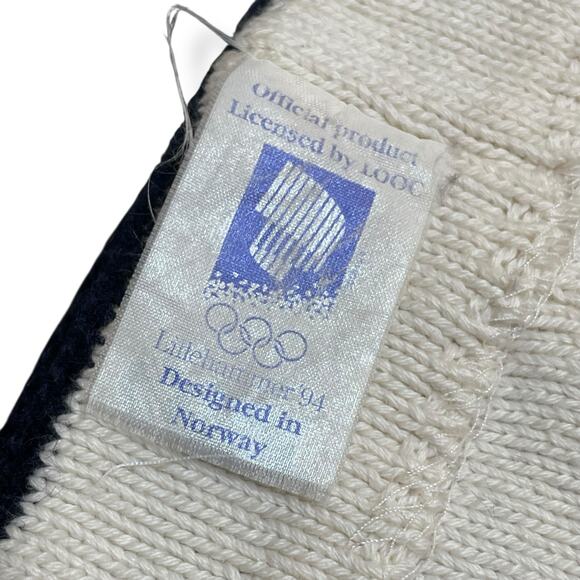 Swix Headband 1994 Lillehammer Winter Olympics 100% Wool Norway Ski Vintage - Picture 4 of 9